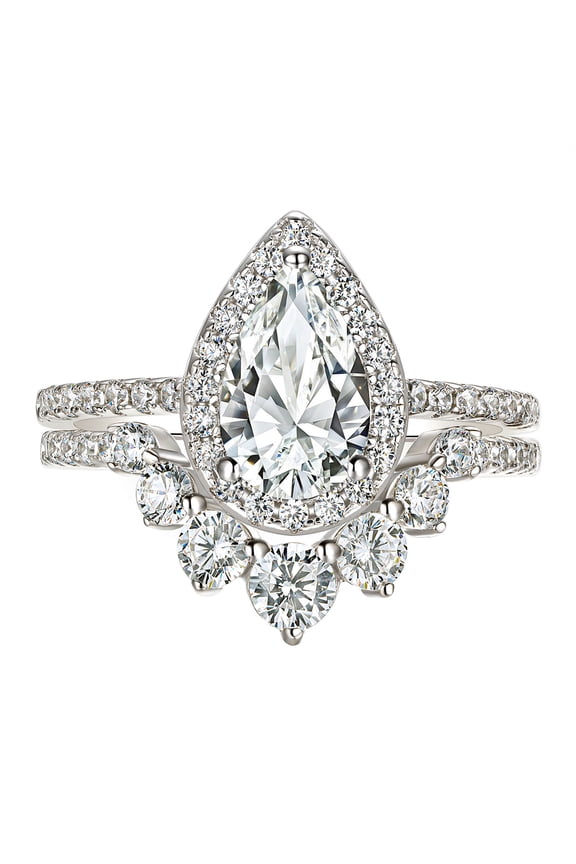 3.5CT Vintage Engagement Rings Wedding Ring Set for Women 925 Sterling Silver CZ Size 7