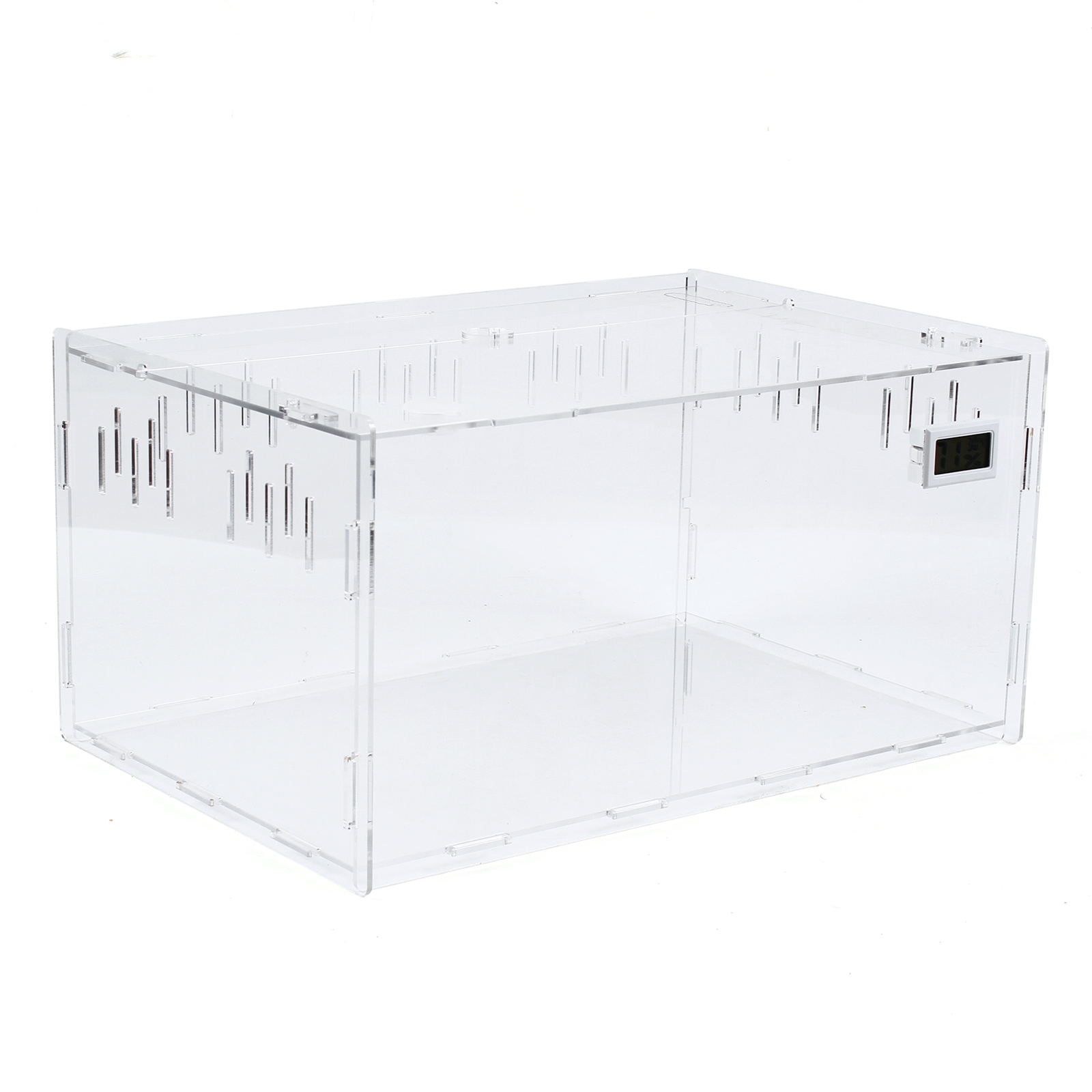 Wuzstar 1 Grid Acrylic Pet Reptile Cage Pet Feeding Box Insect Spider