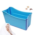 thumbnail image 1 of Wuzstar 100cm Foldable Bathtub,Portable Separate Family SPA Tub PP Material Kids Swimming Pool for Hot Bath Ice Bath, 1 of 12