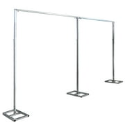 Wuzstar 10x20ft Photography Backdrop Curtain Frame Backdrop Stand Pipe Kit Heavy Duty Background Support System for Wedding Party