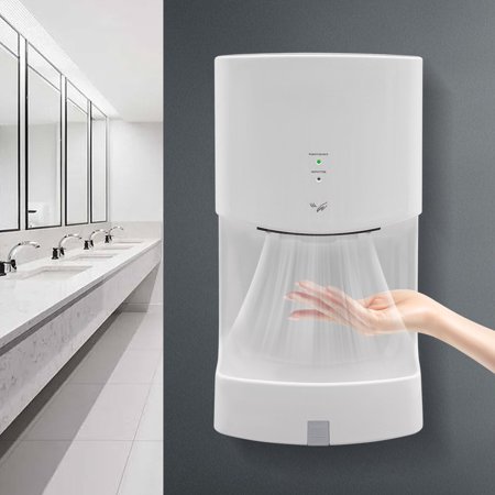 Wuzstar 1200W Automatic Infrared Hand Dryer Bathroom Hands Drying Device with Removable Drain Tank