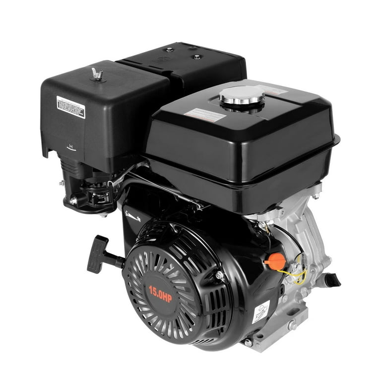 Wuzstar 15HP Gas Engine Motor 4-Stroke Go Kart Motor Engine Gas Horizontal  Engine OHV Single Cylinder Manual Recoil Start Petrol Engine