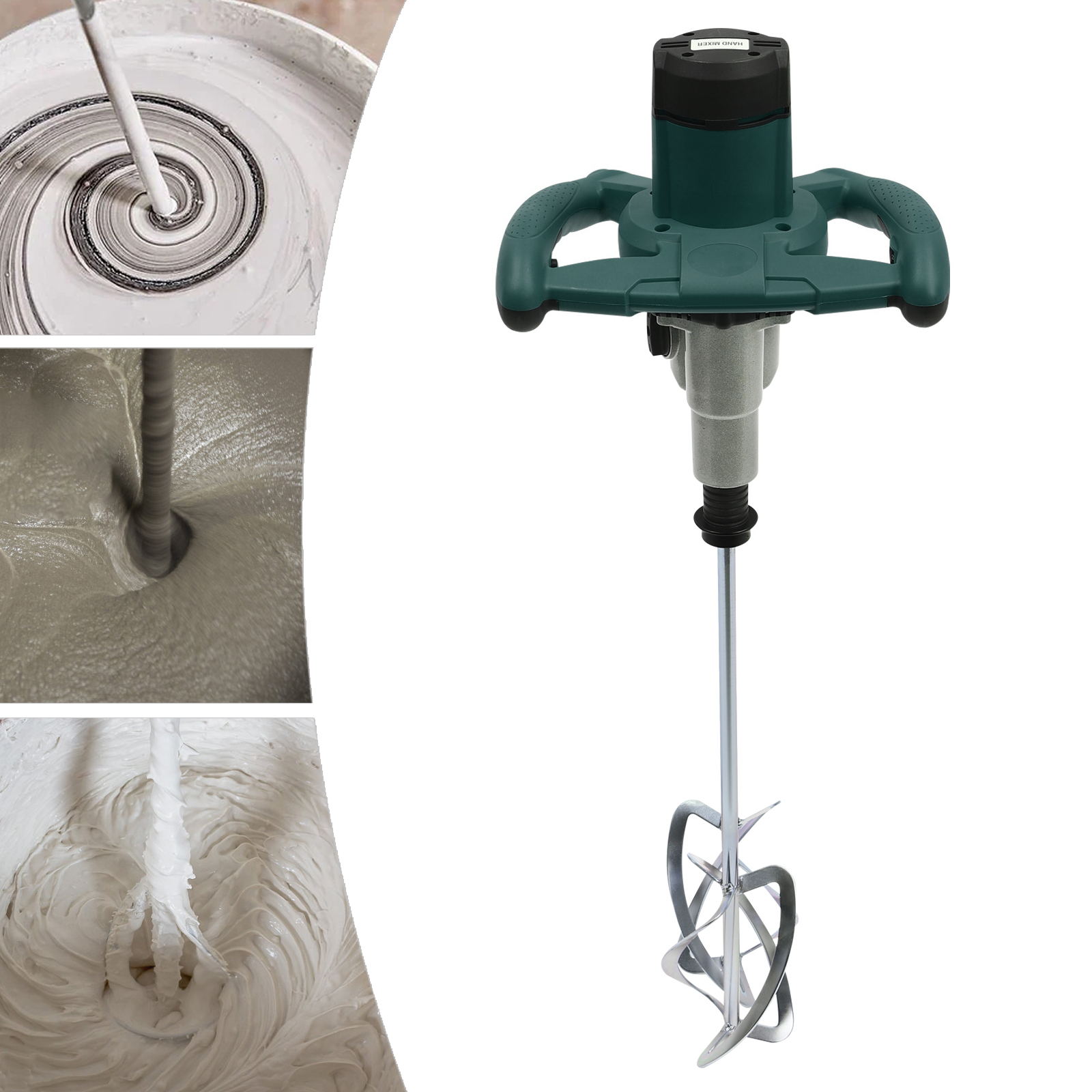 Wuzstar 2800W Mixer Mortar Stirrer 2Gear Concrete Stirrer 6 Speeds