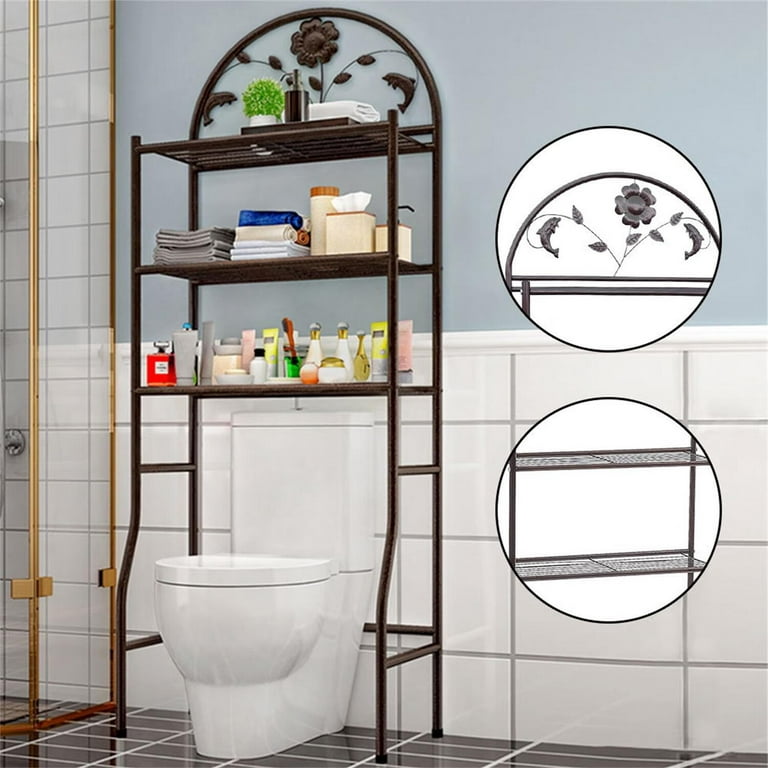 3-Tier Over-the-Toilet Freestanding Bathroom Spacesaver Storage Towel