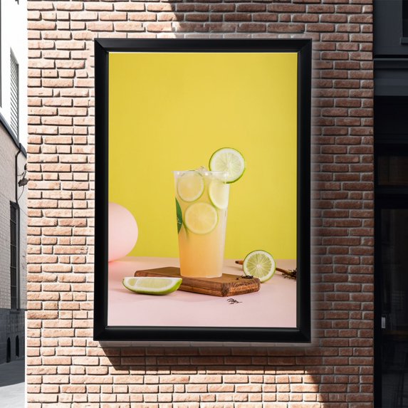 Wuzstar 33X24 Inch LED Poster Frame Slim Snap Aluminum Alloy LED Light Box for Business Signs Menu Display