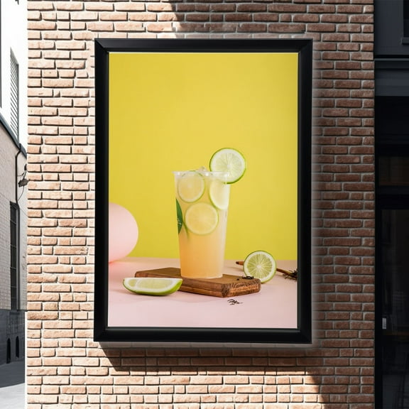 Wuzstar 33X24 Inch LED Poster Frame Slim Snap Aluminum Alloy LED Light Box for Business Signs Menu Display