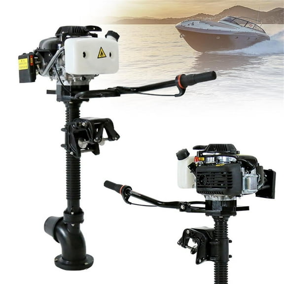 Wuzstar 4-Stroke 4HP Outboard Motor eavy Duty Fishing Boat Engine With Wind Cooling,2900W