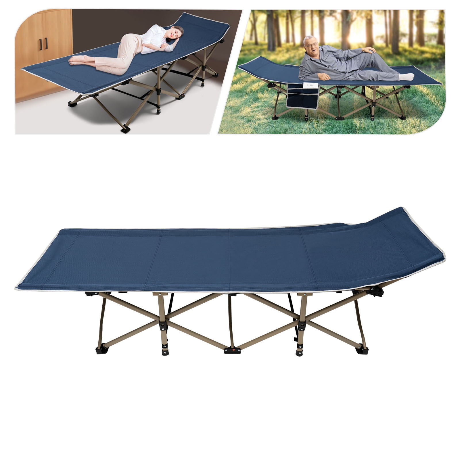 Wuzstar 75×28 Inch Camping Cot Folding Sleeping Cots for Camping