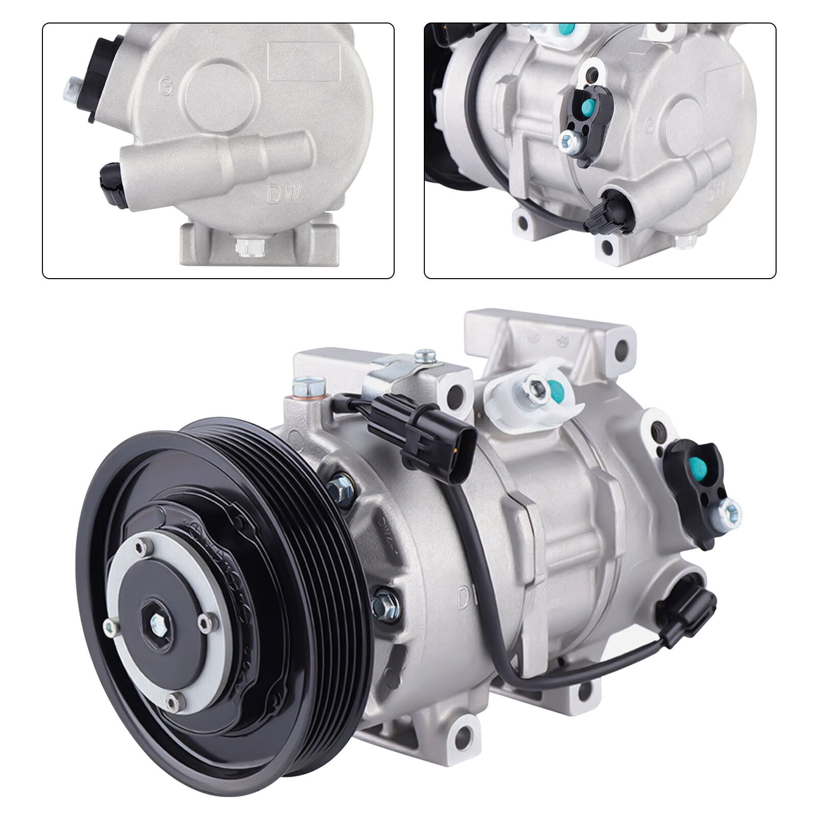 Wuzstar A/C Air Conditioner Compressor w/Clutch for Hyundai Accent KIA ...