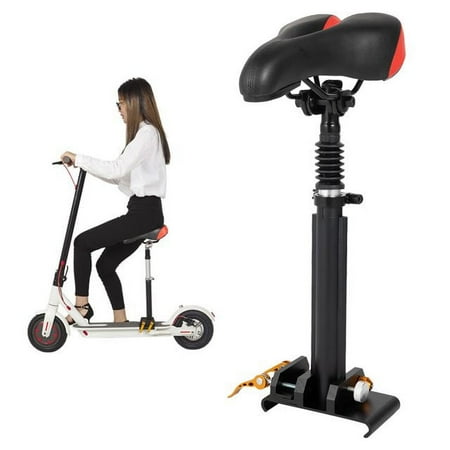 Wuzstar Adjustable Height Electric Scooter Seat PU + Aluminum Alloy Electric Scooter Saddle Seat Set,15.74-23.62"