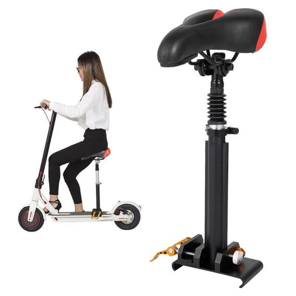 Wuzstar Adjustable Height Electric Scooter Seat PU + Aluminum Alloy Electric Scooter Saddle Seat Set,15.74-23.62"