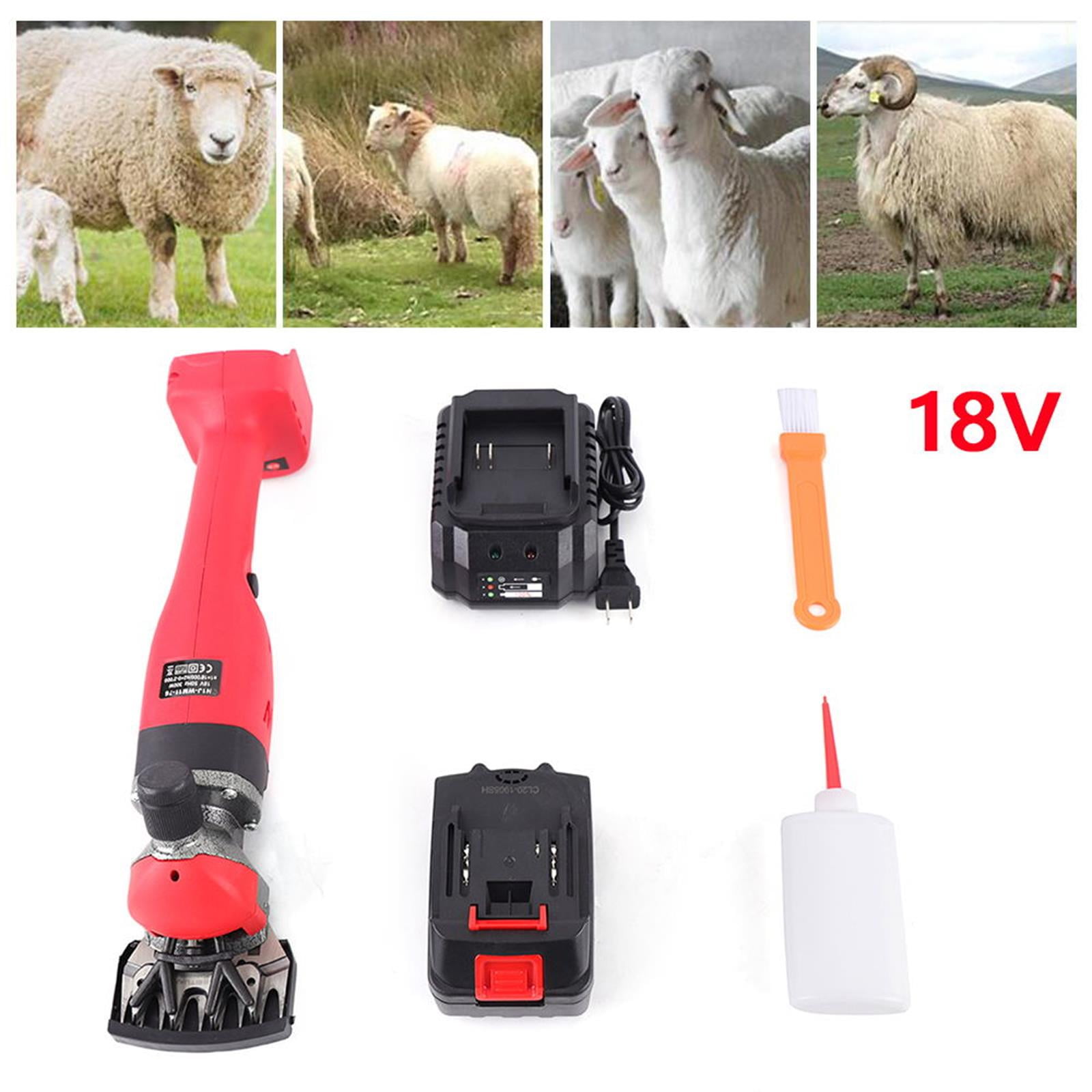 Wuzstar Cordless Goat Shears Rechargeable Electric 2 Speed Sheep Shears
