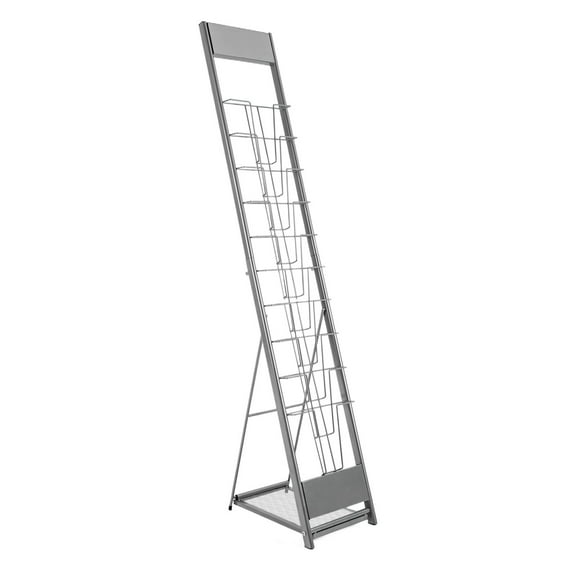 Wuzstar Detachable Magazine Rack Floor-Standing Brochure Display Stand for Newspaper and Products Exhibition