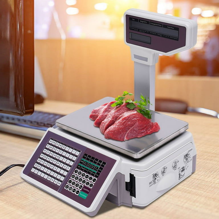 Printing Scale Weight Scale For Meat Large Food Scale VEVOR