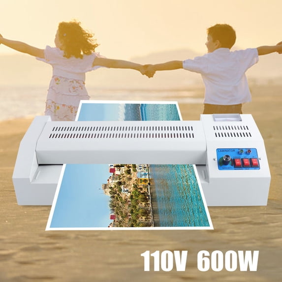Wuzstar Electric Laminator Machine,A3/A4 Photo Hot Cold Roll Film Laminating Machine for Home Office School Use 110V