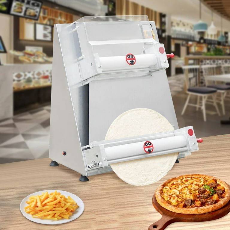 Wuzstar Electric Pizza Dough Roller Sheeter with Transparent Cover Commercial Rust Maker for 4 16 Pizza Dough Walmart