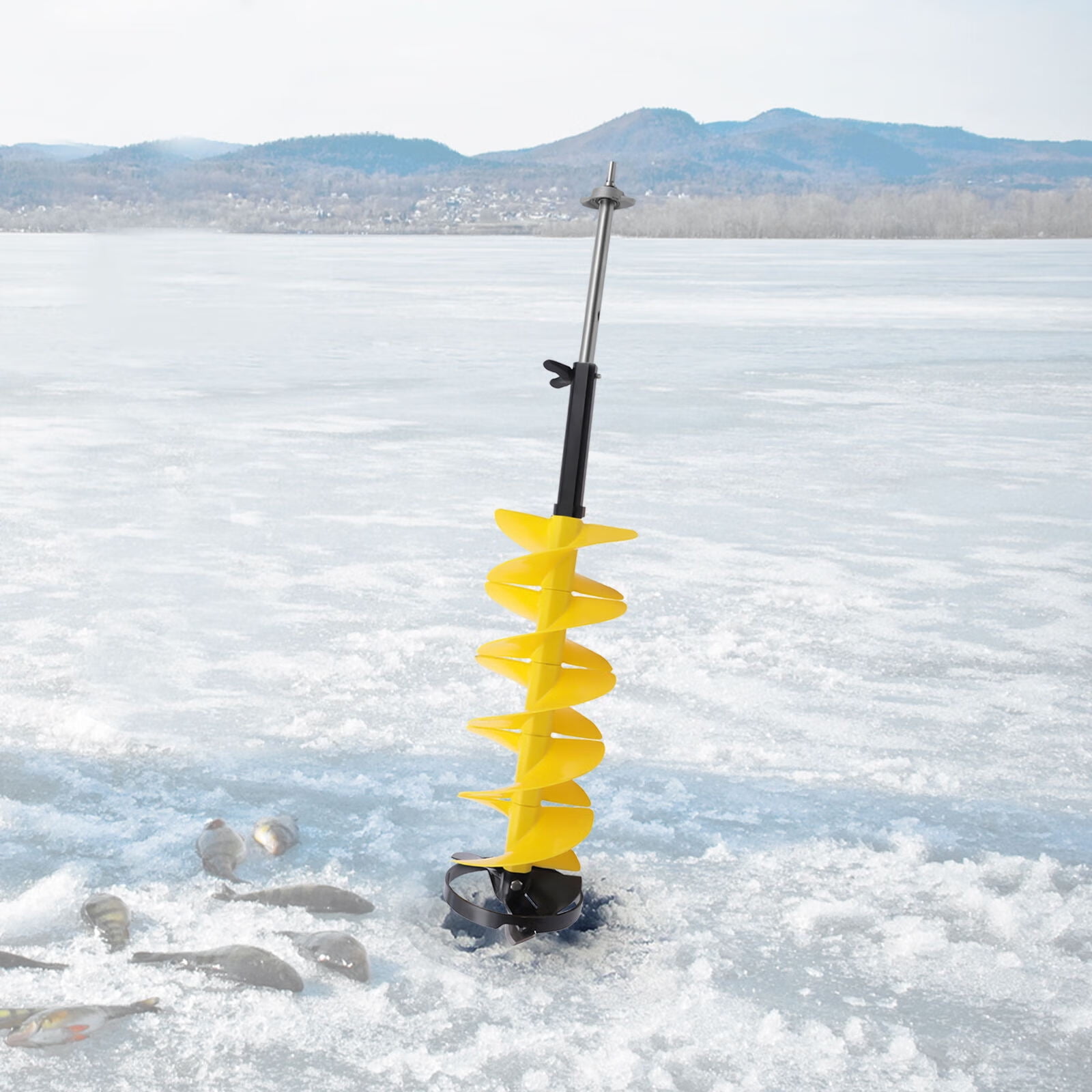 Wuzstar Ice Drill Auger Cordless Electric Ice Fishing Auger with