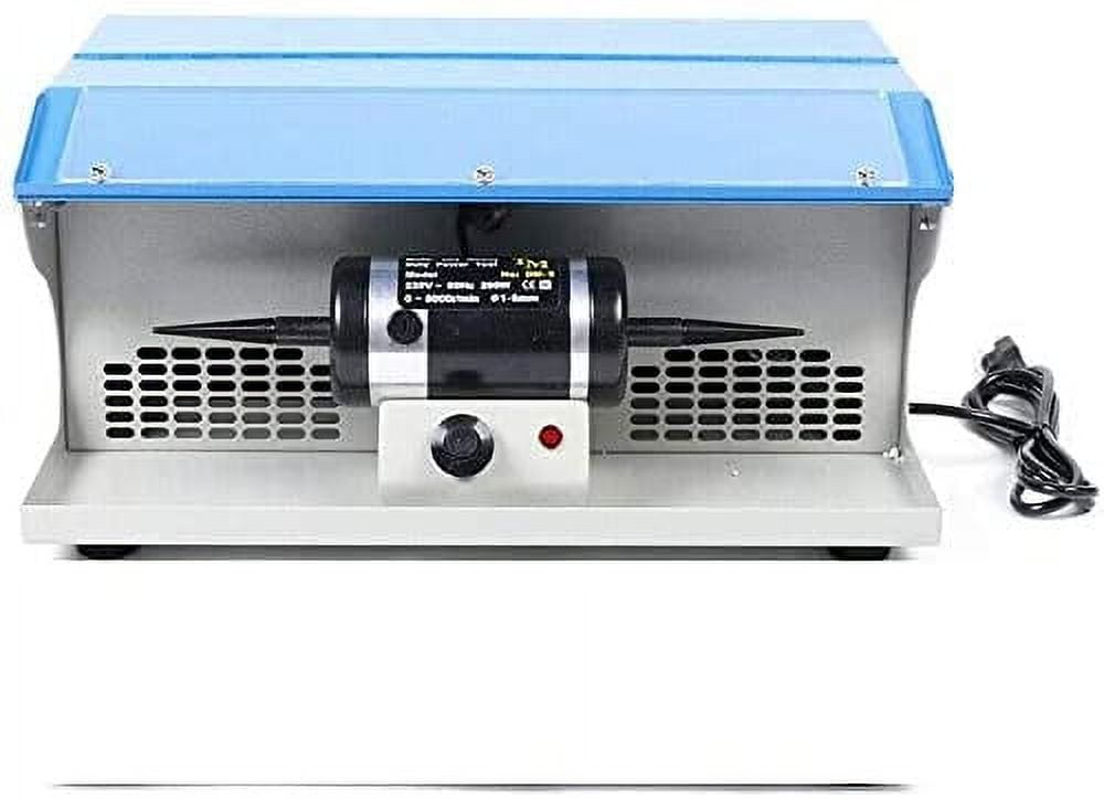 Wuzstar Jewelry Polishing Buffing Machine Table Top Dust Collector Jewelry Polisher with Light