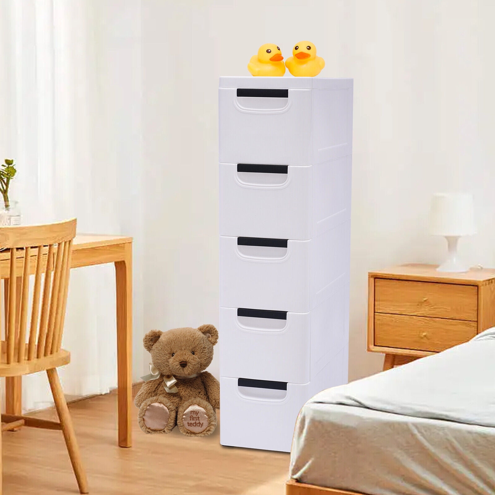 Wuzstar 6 Drawer Plastic Storage Tower Modern Closet Organizer