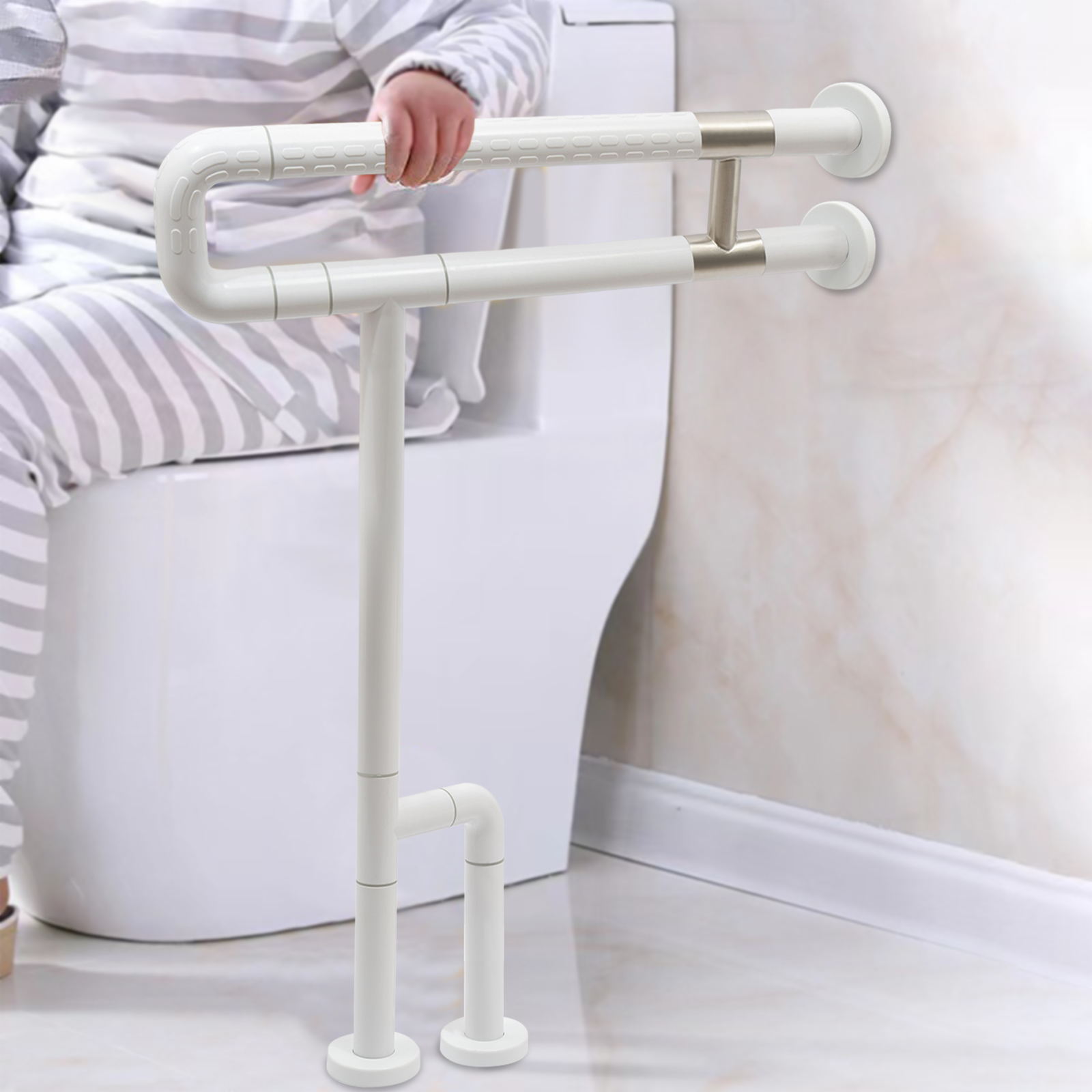 Wuzstar Toilet Grab Bars Safety Handle Assist Frame Railings Rail