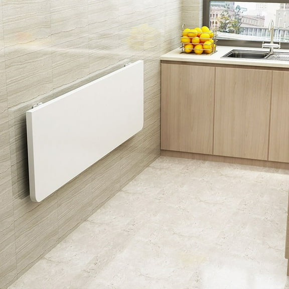 Wuzstar Wall Mounted Fold Down Desk,Multi-Function Space Saving Table Bracket Shelf for Kitchen Dinner60*40cm