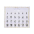 thumbnail image 1 of Wuztai 12 Pairs Zircon Earrings All-match, Pearl Card Earrings for Women, Fashion Jewelry Set, 1 of 1