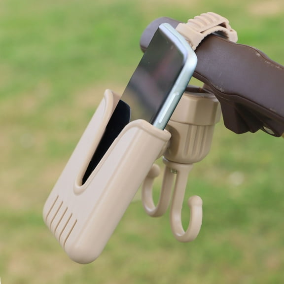 Wuztai 2-in-1 Bracket Hook and Phone Holder, Removable Mount for Strollers with Strong Load, Phone Stand Stroller Accessories