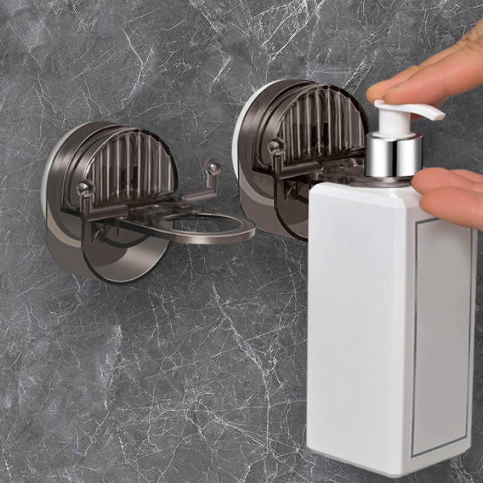 Wuztai Adhesive Hooks (Gray), Towel Hooks For Bathrooms Plastic Shampoo