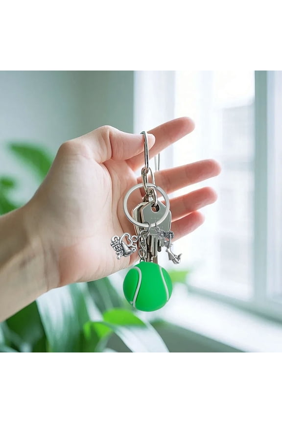 Ball Sports Decorations, Soccer Basketball Volleyball Keychains, Crossbody Bag Pendants for Sports Events, PVC Alloy Construction