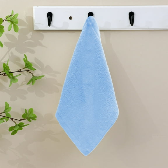 Wuztai Bamboo Fiber Face Towels Soft Absorbent 25x25cm, Natural KidsChildren's Washcloths for Newborns Infants, Reusable Baby Bath Towel Set