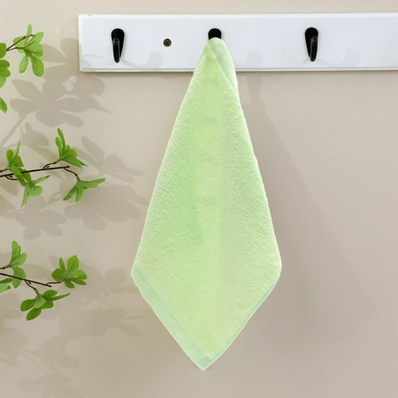 Wuztai Bamboo Fiber Face Towels Soft Absorbent 25x25cm, Natural KidsChildren's Washcloths for Newborns Infants, Reusable Baby Bath Towel Set