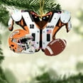 thumbnail image 1 of Wuztai Baseball Christmas Tree Ornaments, Shoulder Pads Helmet Flat Pendants, Sports Theme Holiday Decor, 1 of 1