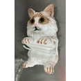 thumbnail image 1 of Wuztai Cat Paper Holder Wall Mount Toilet Paper Dispenser, Resin Cat Sculpture Bathroom Tissue Roller, Cute Decorative Paper Towel Holder, 1 of 4