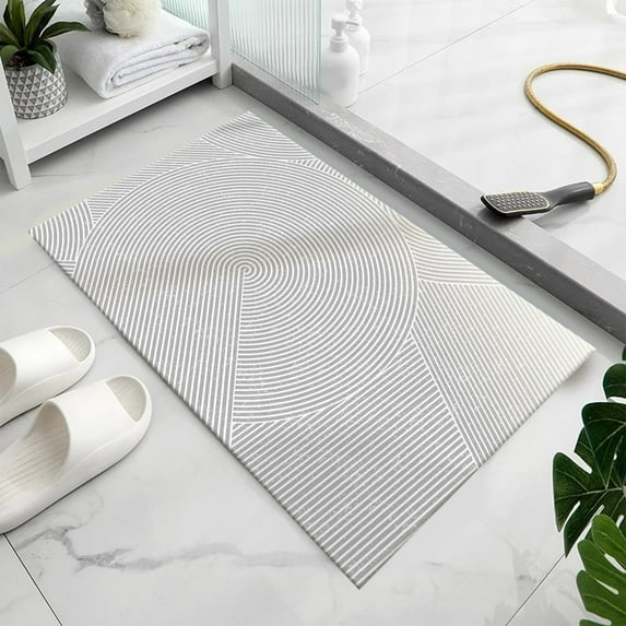 Wuztai Diatom Mud Floor Mat Super Absorbent, Non Slip Bathroom Sink Door Mat for Quick Drying Foot Pad, Water Absorption Mat