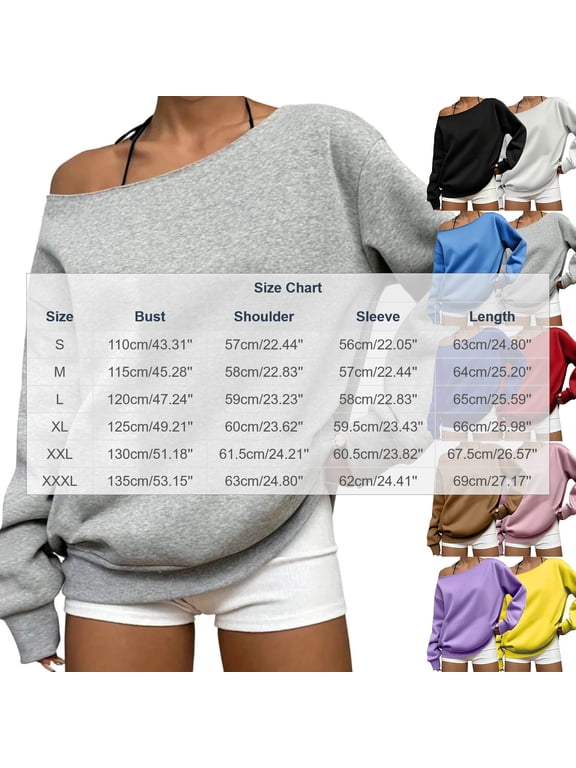 Fall Winter Sweaters for Women Off Shoulder Cold Shoulder Long Sleeve Loose Oversized Casual Basic Pullover Tops Black XXL