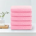 thumbnail image 1 of Wuztai Five-Color Bear Embossed Soft Absorbent Face Towel 30x60cm Fine Fiber for Bath Cleansing, 5Pcs Set of Quick-Dry Bath Towels, Gentle Skin Care Towels, 1 of 7