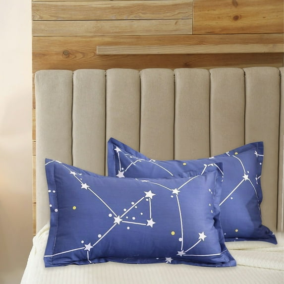 Wuztai Flannel Pillowcases Set of 2 Standard Size, 48x74cm Soft Breathable Envelope Closure, Bedding Pillow Covers