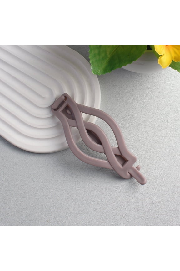 French Flat Round Hair Clips, Vintage Resin Buckle Clip for Thick Thin Hair, 6-Piece Set for Women Girls Styling