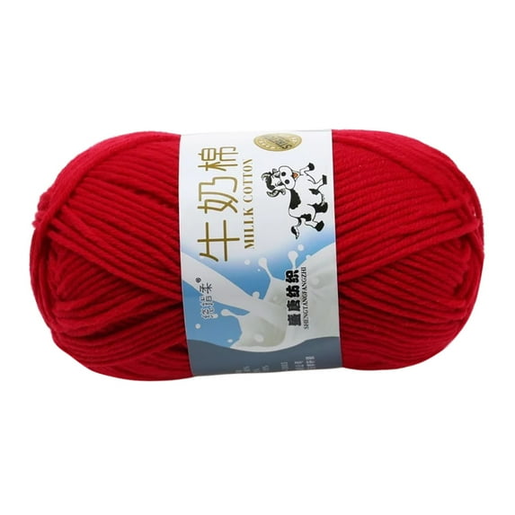 Wuztai Handmade DIY Yak Wool Knitting Yarn, Soft Baby Line for Scarf Sweater Coat, 50g Natural Fiber Crochet Thread