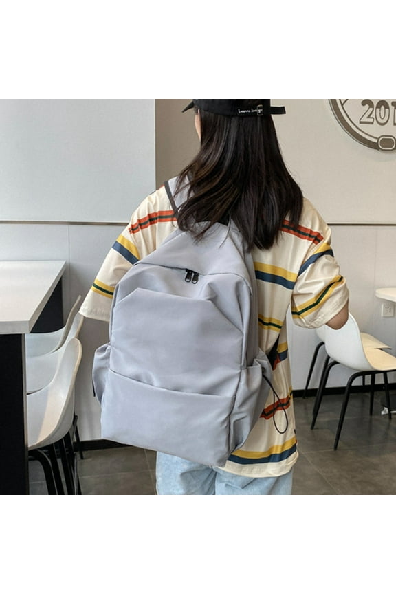 Large Capacity Nylon Shoulder Bag, Adjustable Strap Backpack for Travel Work Commute, Multipurpose Messenger Carryall Bag