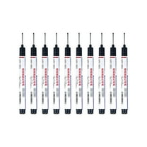 Wuztai Long Head Hole Marker Pens 10-Pack, Permanent Ink Markers for Wood Metal Glass, Fast-Dry Waterproof Carpenter Markers for DIY Construction