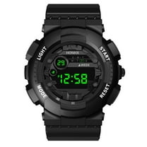Wuztai Men's Digital LED Sport Watch, Date Display Electronic Watch with Alarm, Outdoor Military Style Watch