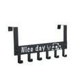 thumbnail image 1 of Wuztai Over-The-Door Hook Rack, Metal Hanger for Coat Hat Towel Storage, Space Saving Door Organizers, 1 of 1