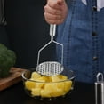 thumbnail image 1 of Wuztai Potato Masher Thick Stainless Steel Crusher, Manual Press Masher for Kitchen Gadgets Cooking Tool, Durable Food Masher, 1 of 6