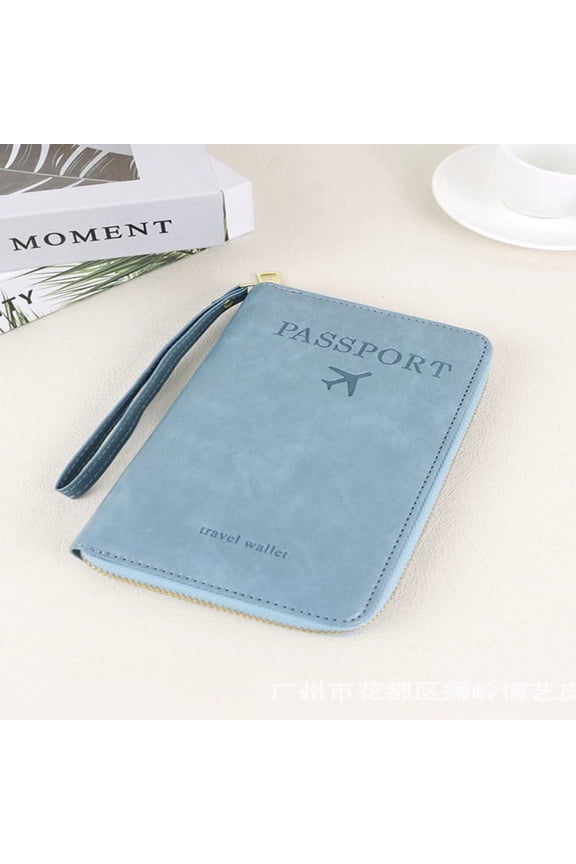 RFID Passport Wallet Multifunctional, Compact Travel Cover with Phone Holder, Passport Holder RFID Blocker