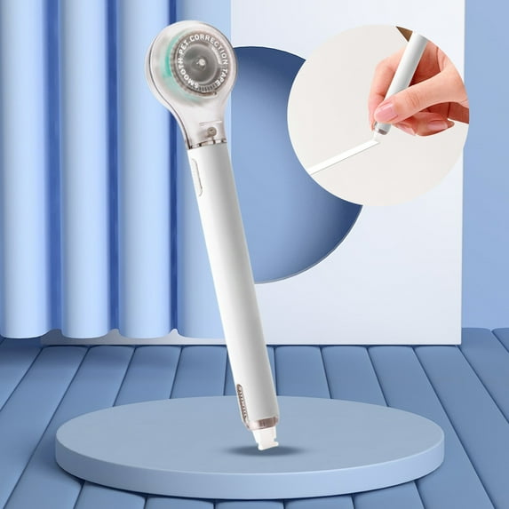 Wuztai Retractable Correction Tape, Cute Mini Revision Tape with Replaceable Core, Portable White Out Pen