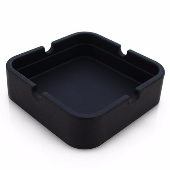 Wuztai Round Silicone Ashtray Heat Resistant, 8x8cm Colorful Rubber Ashtray For High Temperature, Dishwasher Safe Portable Ashtray