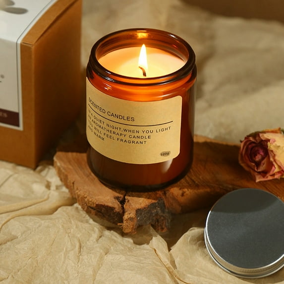 Wuztai Scented Candles Strong Fragrance Aromatherapy, 218g Soy Wax Candle for Home Men Women, Natural Scented Jar Candle