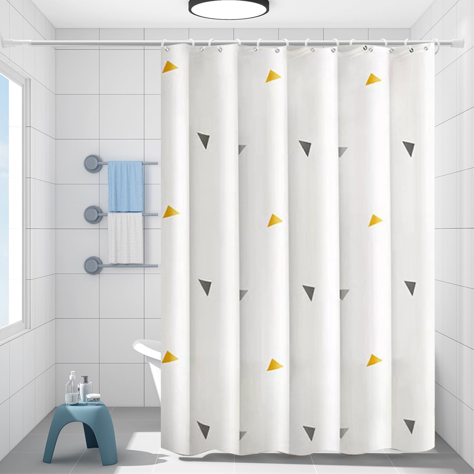 Wuztai Shower Curtain Set, Clear Shower Curtain Bathroom Shower Curtain ...
