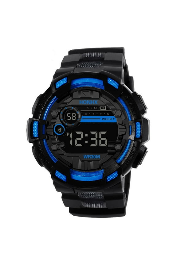 Six Styles Sports Electronic Watch, Digital Screen Stopwatch Alarm Luminous for Outdoor Activities, Cool Digital Watches Multifunction Electronic Timepiece